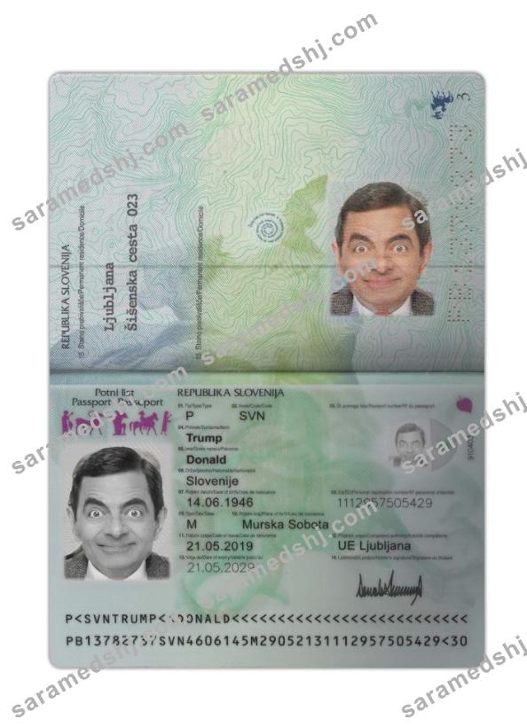 Slovenia passport 2019-present